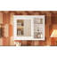 Armoire à pharmacie 36 po x 28 po, poignée de miroir de salle de bain murale rétro, grand rangement, finition peinte, armoire à charnières réglables à fermeture en douceur avec espace polyvalent, design moderne, et, pour