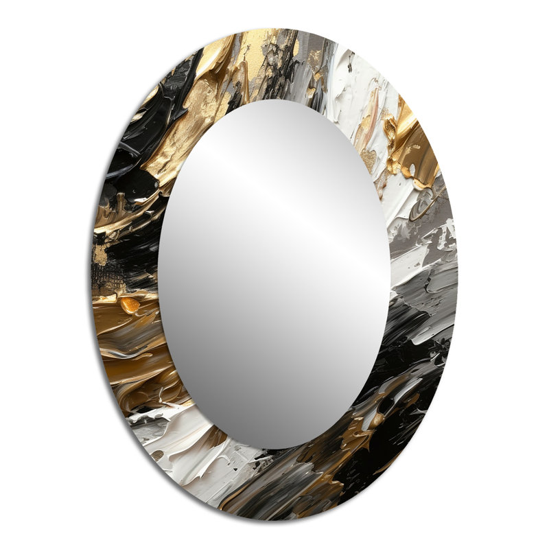 Mystery Awakening VIII - Miroir mural moderne ovale, 40 po x 30 po