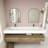 Alysa 71" Wall-Mounted Double Bathroom Vanity Set-71095530