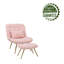 Fauteuil de chambre avec repose-pieds 29,92 po Roemello-1706806440