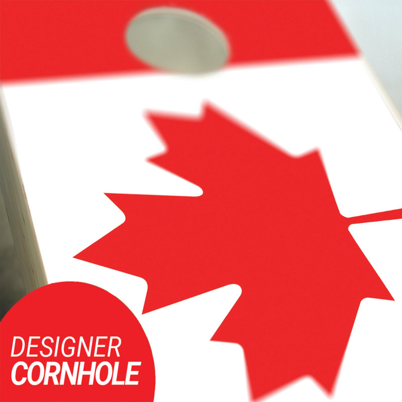 2' X 3' Canadian Flag Tailgate Size Cornhole Set