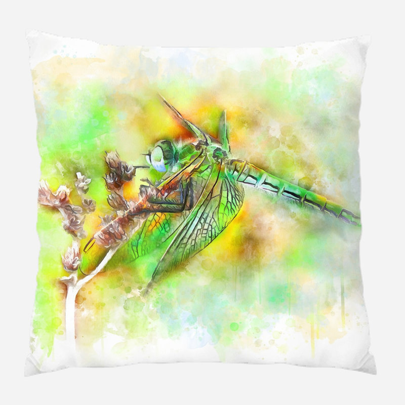 Coussin libellule Krauss, Microsuède, Intérieur