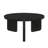 Round Wooden Coffee Table, Black