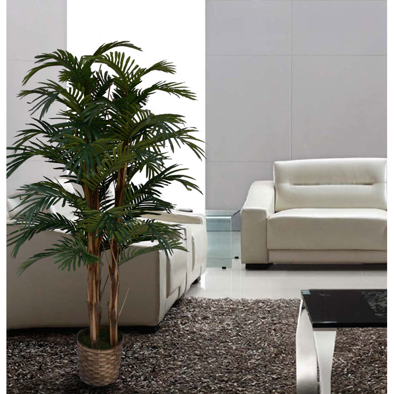 60" Artificial Palm Tree in Planter Set, 2