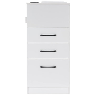 Salon Cabinet with Tool Holder Makeup Organizer