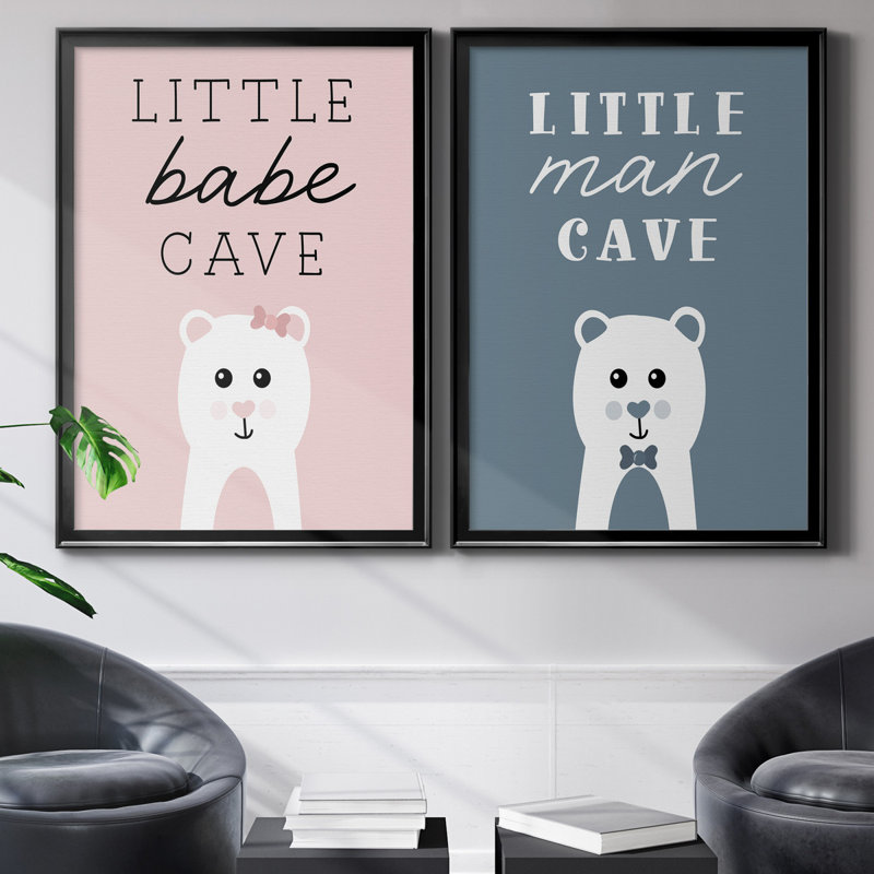 «Little Babe Cave», ensemble de 2 impressions, Pas de tapis, H 31,5 po x l 47 po x P 1,5 po, H 26,5 po x l 73 po x P 1,5 po