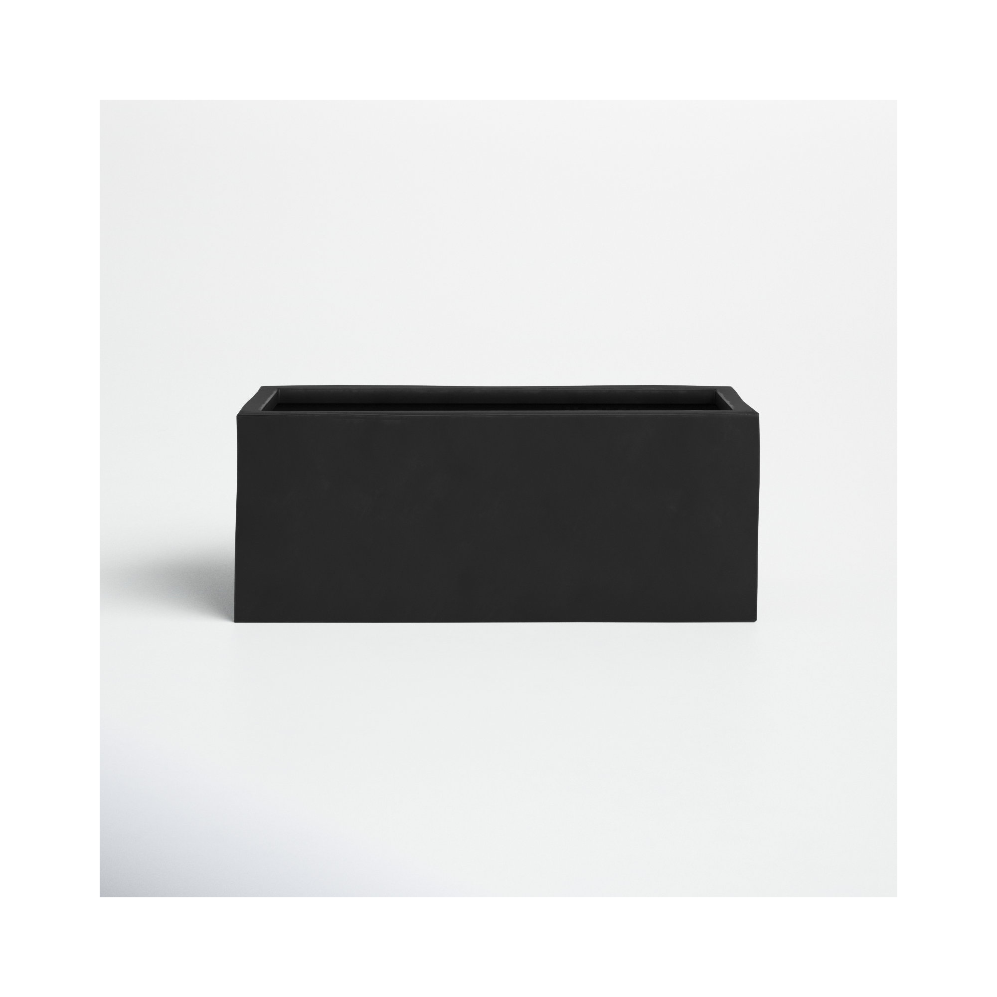 Connoisseur Handmade Planter Box, 8" H x 20" W x 8" D, Black