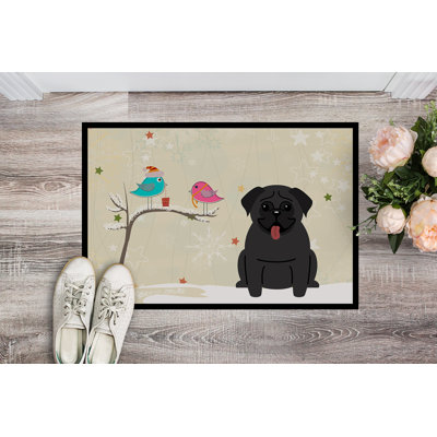 Paillasson d’extérieur de Noël entre amis Carlin