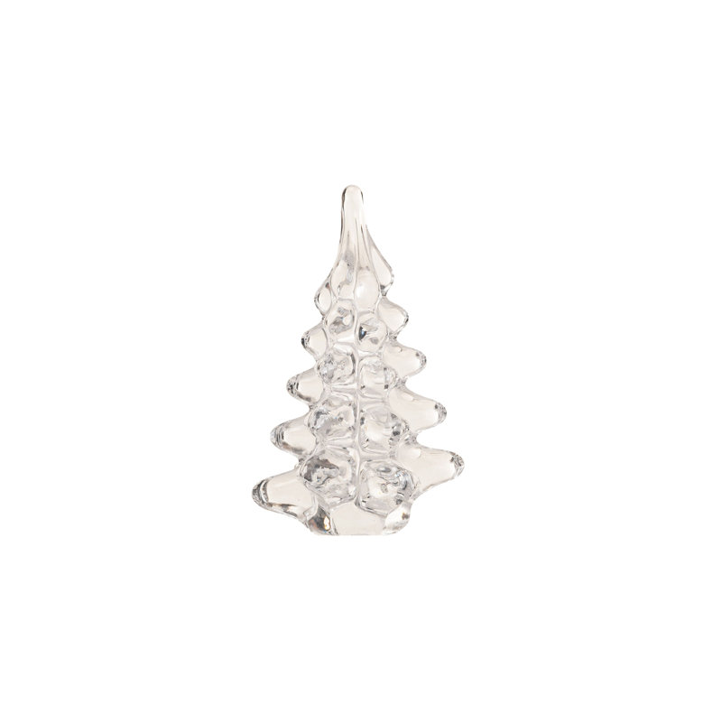 Arbre de Noël en verre, H 4,38 po x l 2,5 po x P 2,5 po