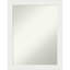 Miroir mural de salle de bain blanc non biseauté 21,5 po x 27,5 po-74037032