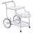 Reia Chrome 3-Tier Serving Cart With Casters