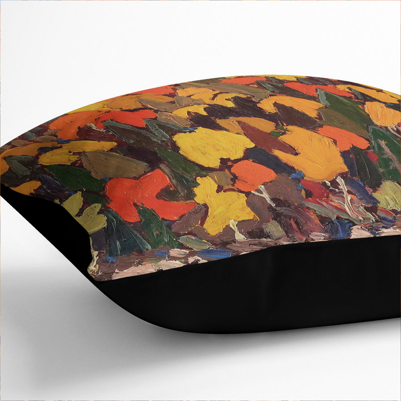 Square Cushion, Black, 40cm W x 40cm D x 15cm D