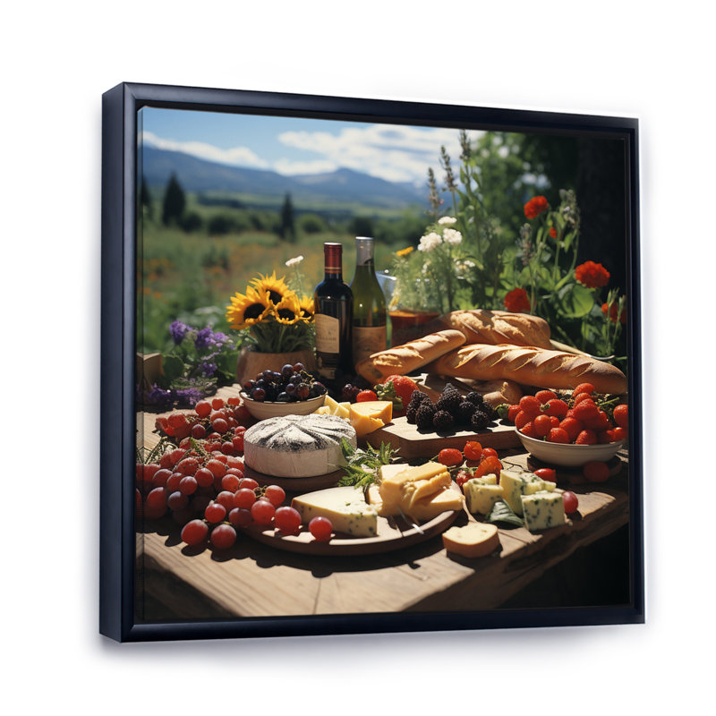 Planches à fromage Gourmet I, Cadre flottant noir, H 30 po x l 30 po