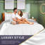 Ensemble de housse de couette de luxe Lincoln Collection - 100% satin de coton ultra doux-111732349