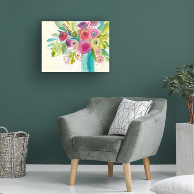 Wrapped Canvas Wall Art - Suzanne Allard 'Summer Solstice' Wall Art for Living Room, Bedroom, or Office Décor - 35x47