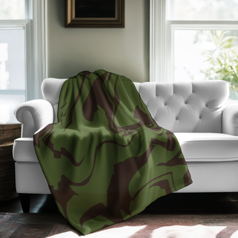 Choco Swerve - Couverture sherpa de qualité supérieure 1 pièce, Lit simple