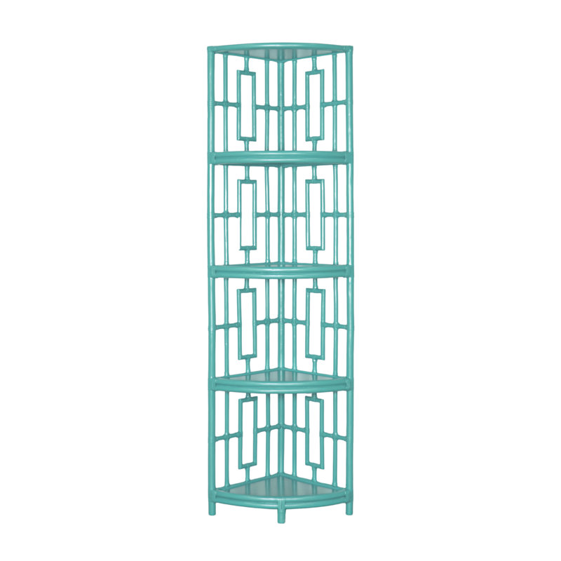 Manley Corner Bookcase, Turquoise