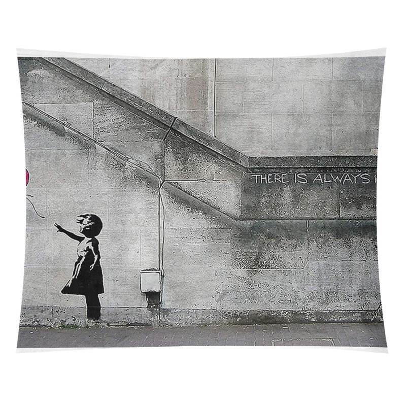 Polyester tapisserie espère toujours, H 88 po x l 104 po x P 1 po