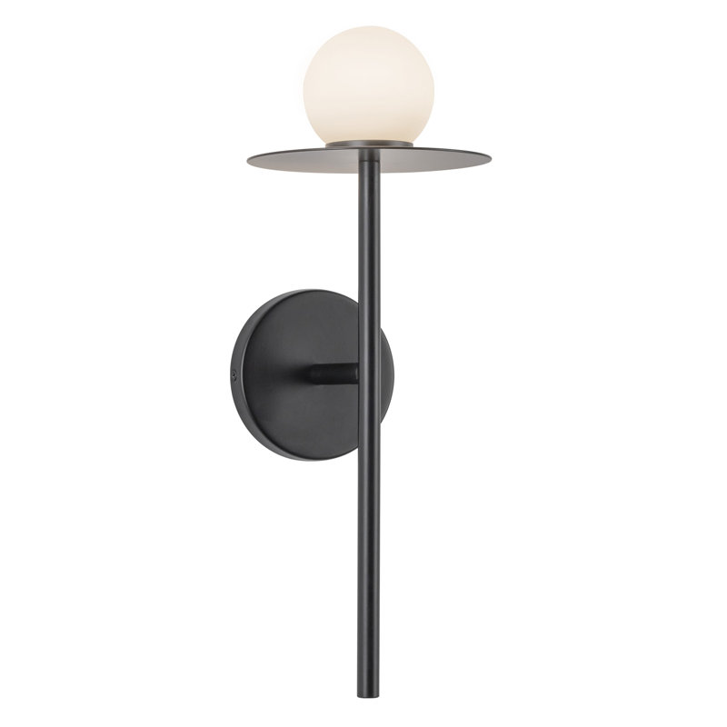 Applique murale Elixir, Noir, 7 W, H 16,13 po x l 6 po x P 6,38 po