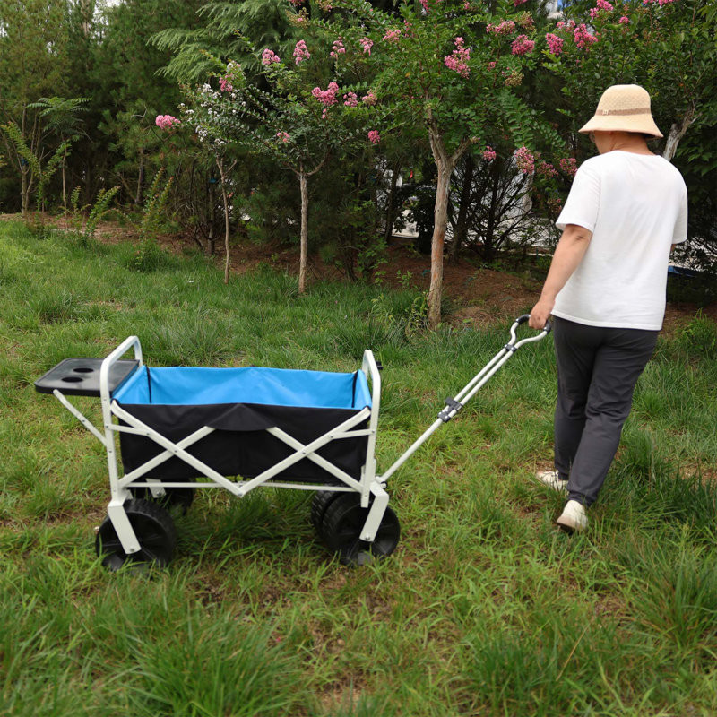 Chariot de plage pliant Wagon Garden (blanc)
