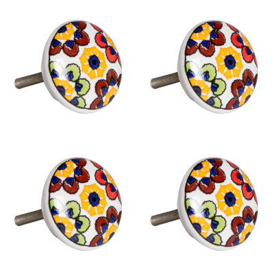 Handpainted Mushroom Knob