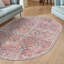 Tapis floral tissé à la machine Engelhardt en chenille ivoire / rose-1028141526