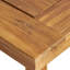 Table de salle à manger d'extérieur en bois d'acacia de 69 po, finition sablée naturelle