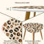 Ensemble de 2 tables basses gigognes Triangle