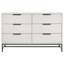 Commode de chambre blanche à 6 tiroirs Taraval