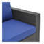 Ensemble de mobilier de patio en rotin 10 pièces, ensemble de canapé modulaire, ensemble de mobilier d'extérieur avec coussins et table basse en verre trempé
