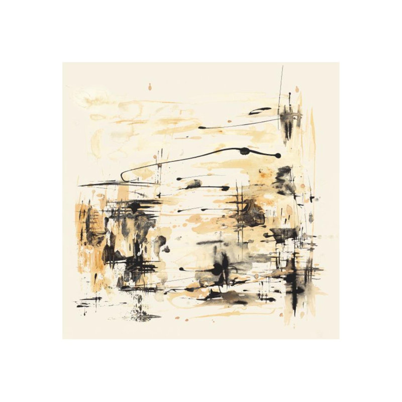 «Color Turmoil III» par Sara Brown - Peinture, H 36 po x l 36 po, Couche de verre