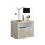 Hailey 49cm W Manufactured Wood Bedside Table