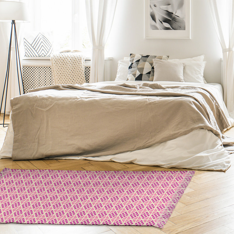 Tapis zone rose diamants Mcguigan, Oui