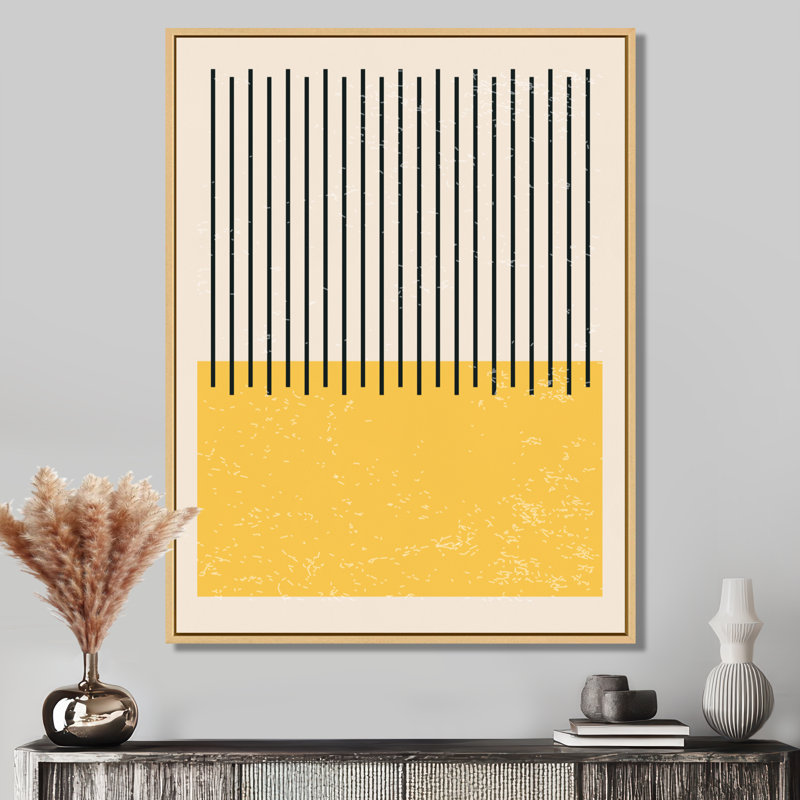 «Minimal Geometric Compostions», impression sur toile, H 32 po x l 24 po, Reproduction avec cadre flottant, Érable