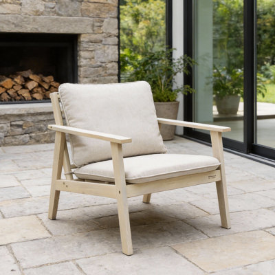 Acacia Outdoor Lounge Chair With Cushions (Set Of 2)
