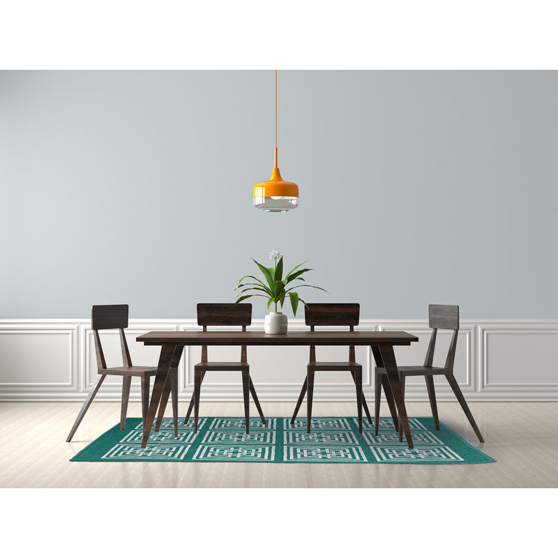 Chenille Geometric Indoor Rug, Rectangle 5' x 7'