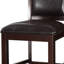 Chaise d'appoint rembourrée Holmgren en brun foncé