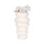 Vase en grès cérame à motif ondulé sculptural et forme artisanale texturée pour décoration moderne-1488281752