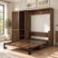Lit escamotable Queen avec armoire, bureau et borne de recharge
