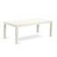 L'ensemble de salle à manger 9 pièces comprend une table de salle à manger et 8 chaises de salle à manger rembourrées en tissu de polyester vert saule, blanc lin-205463648-205463653