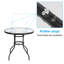 Taybah Round Metal Outdoor Dining Table With Umbrella Hole , 31.5'' in. W 31.5'' in. D