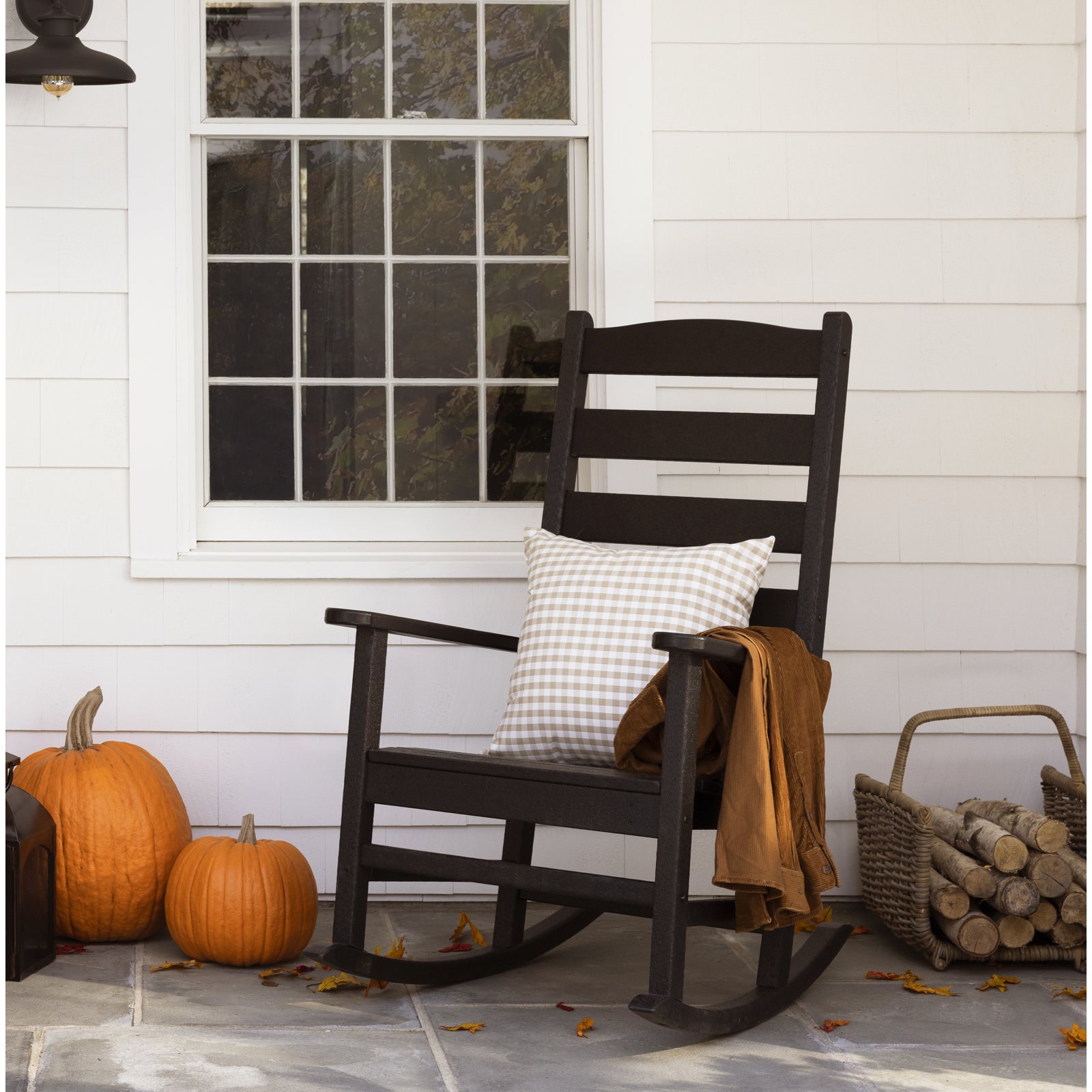 POLYWOOD Rocker Rocking Chair, Black