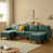 Tissu de polyester bleu sarcelle est en rupture de stock