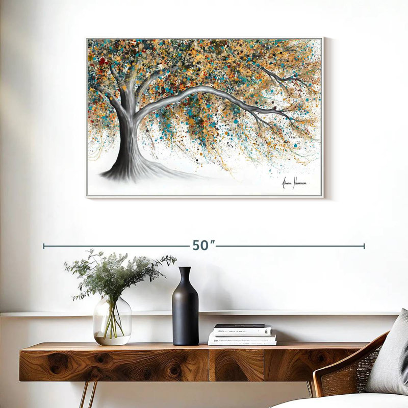 Arbre Western Breeze, Cadre flottant blanc, 37 po x 25 po