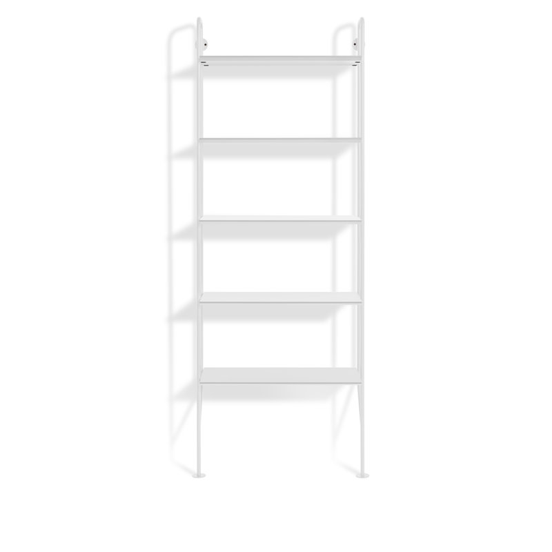 Hitch Etagere Bookcase, Black/Walnut