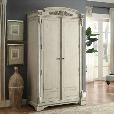 Armoire française rétro en bois massif