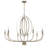 Deniyah 10 - Light Candle Style Geometric Chandelier