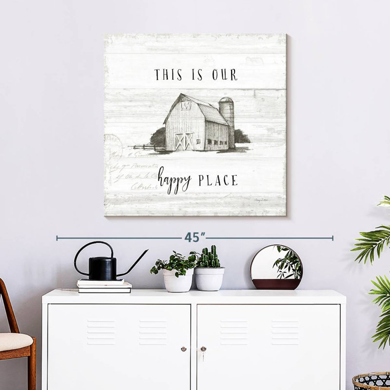 Plaque murale Khylige Farm Life I Shiplap, H 30 po x l 30 po