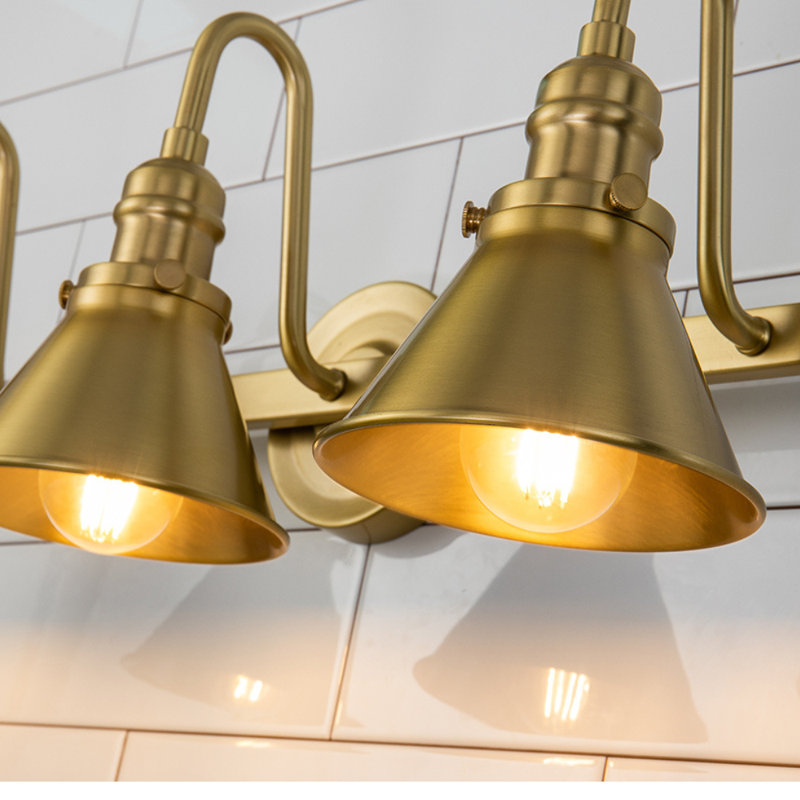 Meuble-lavabo 3 lumières Volya Provence, Laiton, Trois lumières