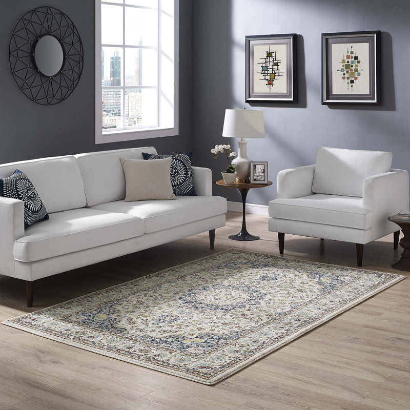 Tapis Meryam Vintage Medallion 8 x 10 par Modway, Rectangle de 5 pi x 8 pi